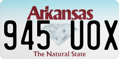 AR license plate 945UOX