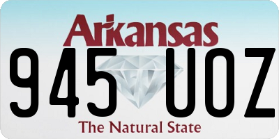 AR license plate 945UOZ