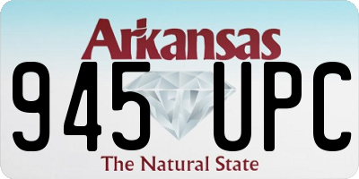 AR license plate 945UPC