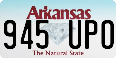 AR license plate 945UPO