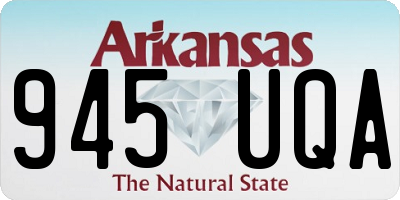 AR license plate 945UQA