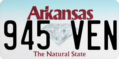AR license plate 945VEN