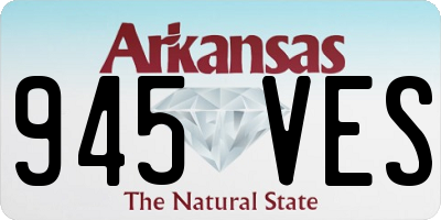 AR license plate 945VES