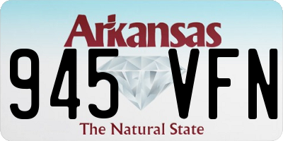 AR license plate 945VFN