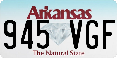 AR license plate 945VGF
