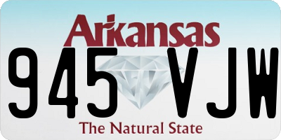 AR license plate 945VJW
