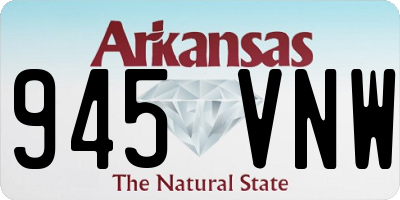 AR license plate 945VNW