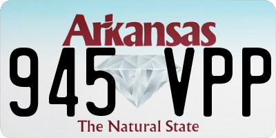 AR license plate 945VPP