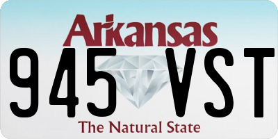 AR license plate 945VST