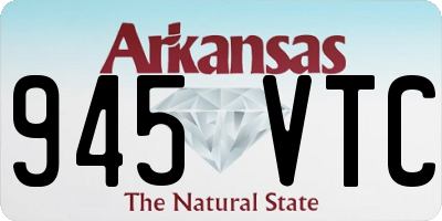 AR license plate 945VTC