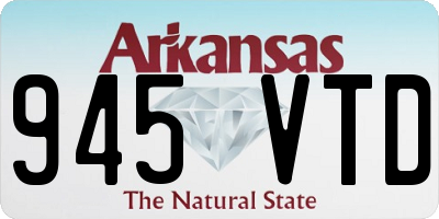 AR license plate 945VTD