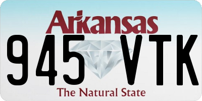 AR license plate 945VTK