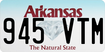 AR license plate 945VTM