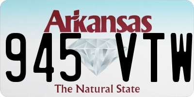 AR license plate 945VTW