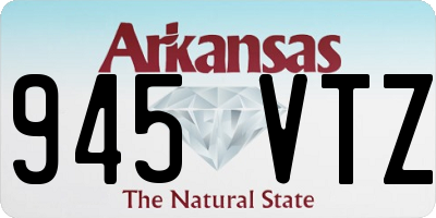 AR license plate 945VTZ