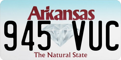 AR license plate 945VUC