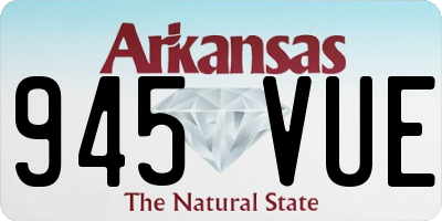 AR license plate 945VUE