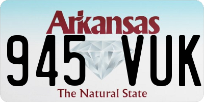 AR license plate 945VUK
