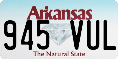 AR license plate 945VUL