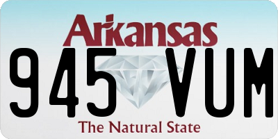 AR license plate 945VUM