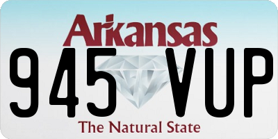 AR license plate 945VUP