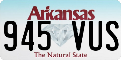AR license plate 945VUS