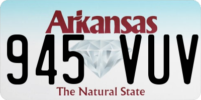 AR license plate 945VUV