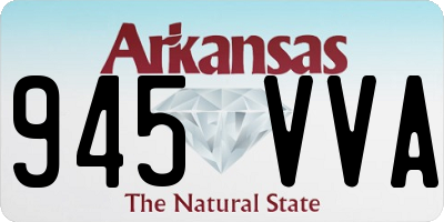 AR license plate 945VVA