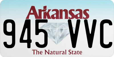 AR license plate 945VVC