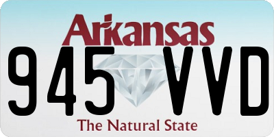 AR license plate 945VVD