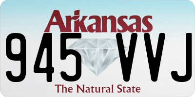 AR license plate 945VVJ