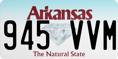 AR license plate 945VVM