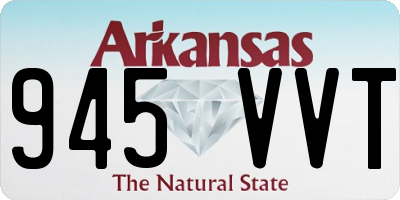 AR license plate 945VVT
