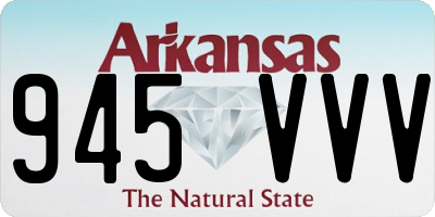 AR license plate 945VVV