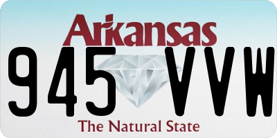 AR license plate 945VVW