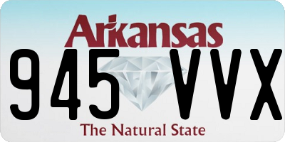 AR license plate 945VVX