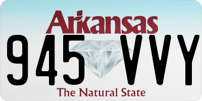 AR license plate 945VVY
