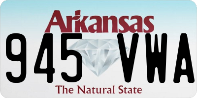 AR license plate 945VWA
