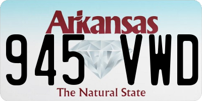 AR license plate 945VWD