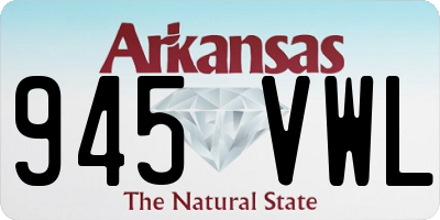 AR license plate 945VWL