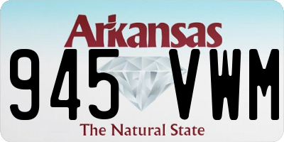 AR license plate 945VWM