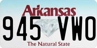 AR license plate 945VWO