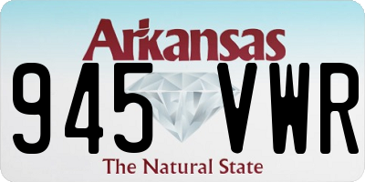 AR license plate 945VWR