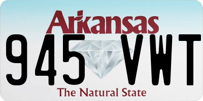 AR license plate 945VWT