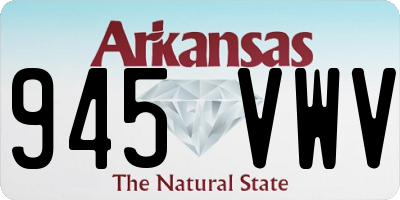 AR license plate 945VWV