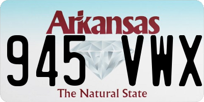 AR license plate 945VWX