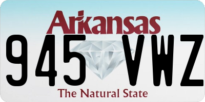 AR license plate 945VWZ