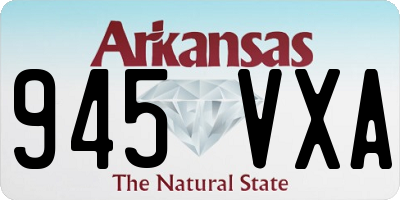 AR license plate 945VXA