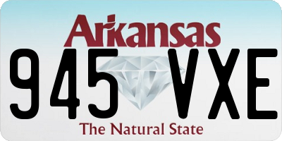 AR license plate 945VXE