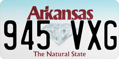 AR license plate 945VXG